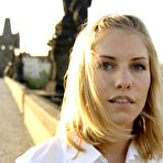 Third pic of Iveta Vale - Iveta Vale takes her sexy white dress off in front of the camera and shows her boobs.