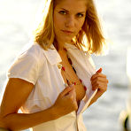 Fourth pic of Iveta Vale - Iveta Vale takes her sexy white dress off in front of the camera and shows her boobs.
