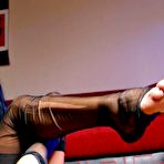 Fourth pic of PinkFineArt | Feet Black Vintage Nylons from Luxe Feet