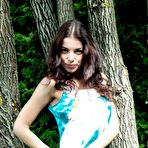 First pic of Busty Hottie Strips In The Woods