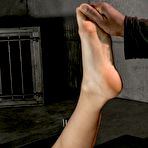 Third pic of SexPreviews - Lyla Storm purple outfit stripped bound in rope with red ballgag made to orgasm