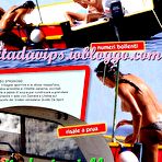 Third pic of Alba Parietti topless on the beach and yacht paparazzi shots