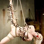 Third pic of SexPreviews - Ella Nova hot blonde is bound in rope her pussy toyed to orgasm