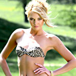 First pic of Jitka Branich - Jitka Branich strips outdoors in the park and poses along with her pet dog.