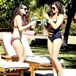 Second pic of Busty Jessica Wright deep cleavage poolside