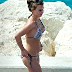 Third pic of Busty Coleen Rooney sexy in bikini poolside paparazzi shots