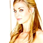 Second pic of Super Slim Blonde Model Michele Monroe In Red