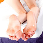 Fourth pic of Lexi teases and rubs a fat cock with her sexy feet. - Foot Fetish Daily: The #1 Foot Fetish Site on the Internet!