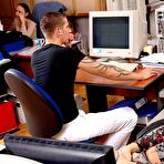 First pic of Kassey Krystal - Naughty coworker Kassey Krystal with tight butt getting her pierced cunt nailed