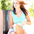 First pic of Lisa Marie - Lusty blonde babe Lisa Marie takes off her clothes outdoors and shows her tight ass.