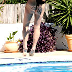 Third pic of Lorena Garcia - Lorena Garcia takes her bikini off on the balcony and shows us her body in the pool.