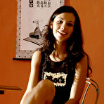 Second pic of Monika C - Monika C takes her tight blue jeans off and teases us with her round perky breasts.