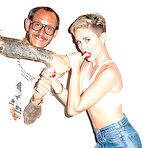 Third pic of Miley Cyrus sexy posing photoshoot
