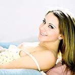 Third pic of Nikki FTV - Hot blonde babe Nikki FTV takes off her little thongs and wildly fingers her cunny.