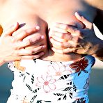 Fourth pic of Paulina Presley - Paulina Presley takes her sexy tight dress off outdoors and shows her big boobs.