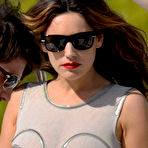 First pic of Kelly Brook in a see trhough swimsuit in Cannes