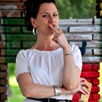 First pic of PinkFineArt | Mina White Blouse Smoke from Smoking Mina
