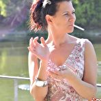 First pic of PinkFineArt | Mina Smoking at the River from Smoking Mina