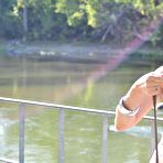 Second pic of PinkFineArt | Mina Smoking at the River from Smoking Mina