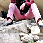 Second pic of PinkFineArt | Mina Pink Jeans Smoke from Smoking Mina