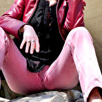 Fourth pic of PinkFineArt | Mina Pink Jeans Smoke from Smoking Mina