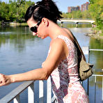 Fourth pic of PinkFineArt | Mina Smoke in the Park from Smoking Mina