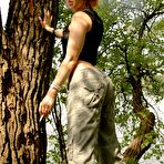 Second pic of PinkFineArt | Mina Smoking Outdoors p2 from Smoking Mina