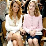 Fourth pic of Rihanna sexy posing at Paris Fashion Week