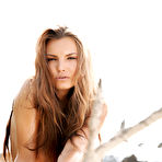 First pic of Suzie Carina - Suzie Carina takes her lingerie off on the sand beach and shows her amazing body.
