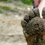 Second pic of PinkFineArt | Yuliya Dirty Beach Feet from Teens Foot Fetish