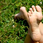 Third pic of PinkFineArt | Stella Hot Legs Barefoot2 from Teens Foot Fetish