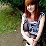 Second pic of PinkFineArt | Olga Barefoot in Park 1 from Teens Foot Fetish