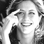 Second pic of Jennifer Aniston no bra and hard nipples black-&-white scans