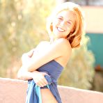 Fourth pic of Violet FTV - Violet FTV strips her sexy blue dress off and has wild sex with a huge pink dildo.