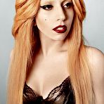 Fourth pic of Lady Gaga sexy and braless posing scans
