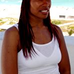 First pic of Cherokee - Cherokee takes her sexy lingerie outdoors and shows us her huge round booty.