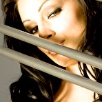 First pic of Aria Giovanni - Gorgeous brunette Aria Giovanni caresses her curvy and naked body on a stair-case.