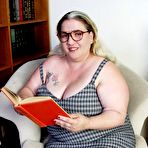 First pic of Chubby Loving - Mature BBW Licking Boobs And Spreads Pussy