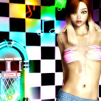 First pic of 3D Teen Navari stripping in the diner