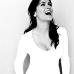 Third pic of salma hayek hot lying on a bed in pink lingerie @ 12pix