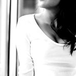 Fourth pic of salma hayek hot lying on a bed in pink lingerie @ 12pix