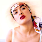 Fourth pic of salma hayek hq pictures posing in a white dress @ 12pix