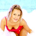 Second pic of ClubSeventeen - Lesbian teen shows her foamed body