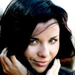 First pic of Brunette Shows Smooth Shaved Pussy