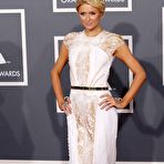 Third pic of Paris Hilton posing at 54th annual Grammy Awards