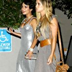 Second pic of Vanessa Hudgens posing in tight gray dress