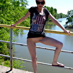Second pic of PinkFineArt | Bridge Public Nude Flash from FM-Teens