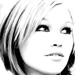Fourth pic of Julia Stiles sexy black-&-white scans