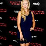 First pic of Laura Vandervoort at Resident Evil Retribution premiere
