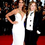 Fourth pic of Cindy Crawford cleavage at Cannes red carpet